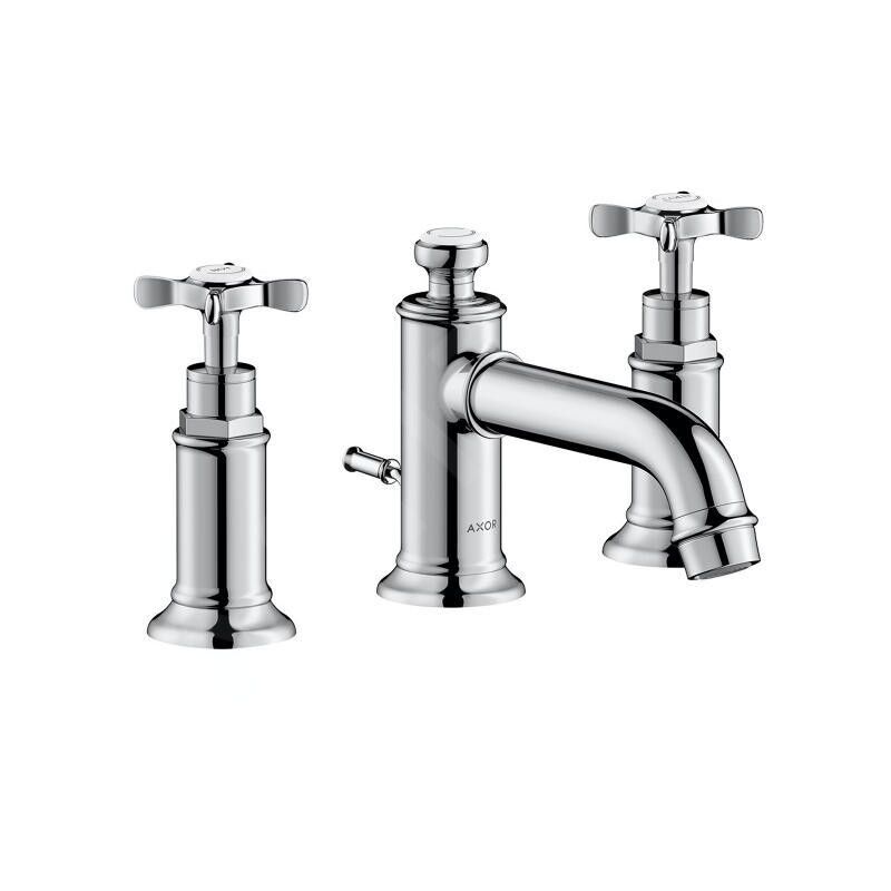 Axor Montreux - Mitigeur de lavabo 30 avec garniture de vidange et tirette, installation à 3 trous, chrome 16536000