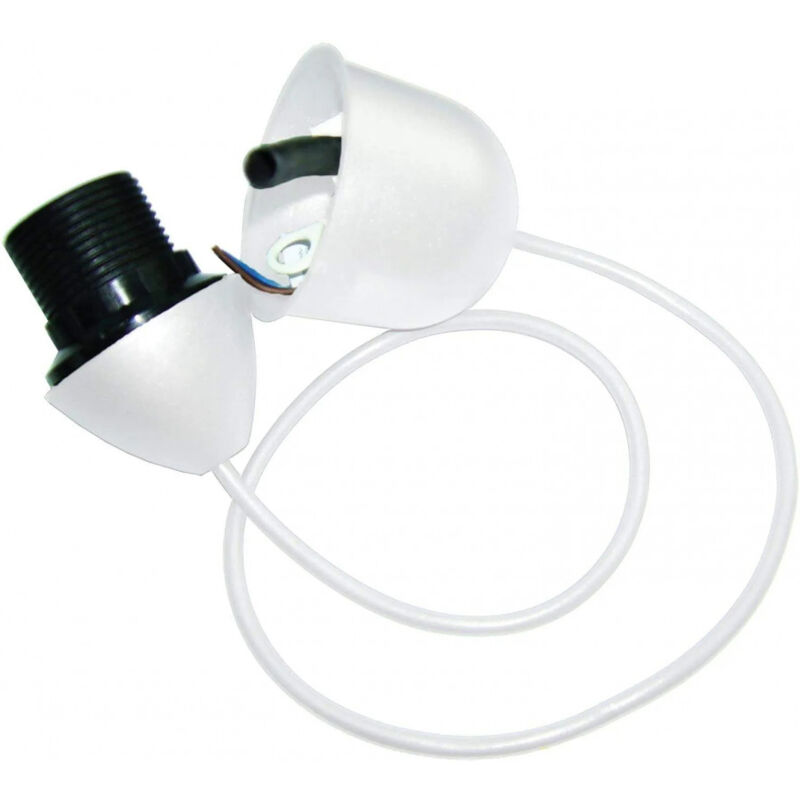 

Soporte de plástico con toma E27, longitud 60cm, 2x0,75mm2, blanco