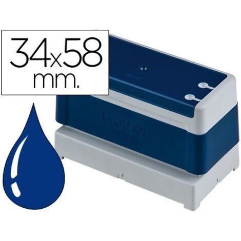 Montura de Sellos Brother PR3458E Blue Stamp Azul 6 Unidades