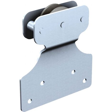 Monture à galet pour portes à déplacement droit en fer plat - type Sport 42