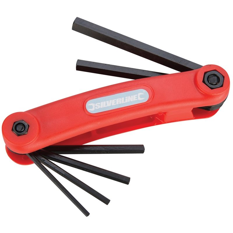 Silverline - monture de 7 clés mâles 2,5 - 10 mm HK07