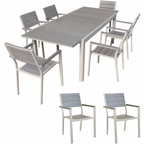 Tavolo da Giardino Allungabile Rettangolare in Alluminio (180-240x100 cm)  Starmi - SKLUM