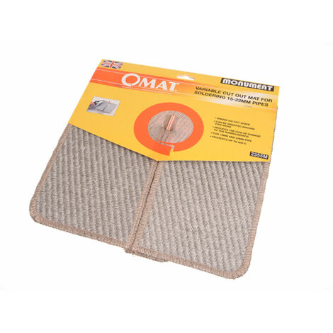 Monument 2355M Heat-Resistant Soldering and Brazing Pipe Mat for 15-22mm and 305mm Applications