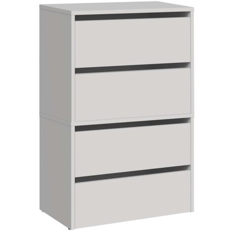 MONZ - Modular shoe cabinet - Dimensions 60x36x88cm - 4 folding doors