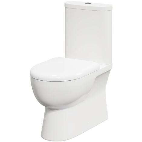 Monza Closed Back Close Coupled Toilet with Soft Close Seat
