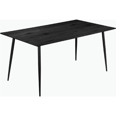 Monza-Table à manger 120 cm en noir