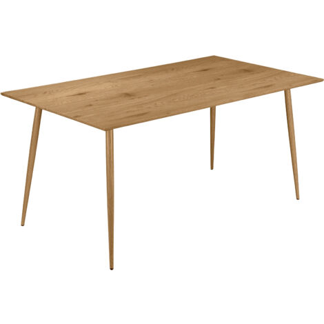 Monza-Table à manger 160 cm aspect chêne