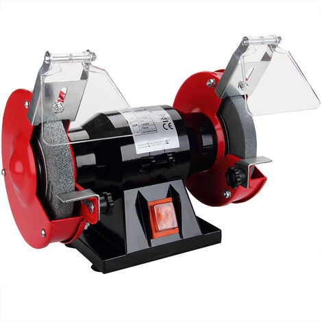 MONZANA® 250W Double Grinder  Powerful Precision at 2950 Speed  Spark Protection  Coarse and Fine Grinding Wheels (A36, A60)  Workbench 125mm