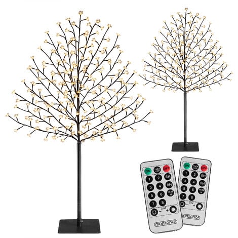 JSSEVN - Albero luminoso a LED da 35 cm, albero con fiori di ciliegio,  decorazione per esterni, per Natale, matrimoni, feste, interni : :  Casa e cucina