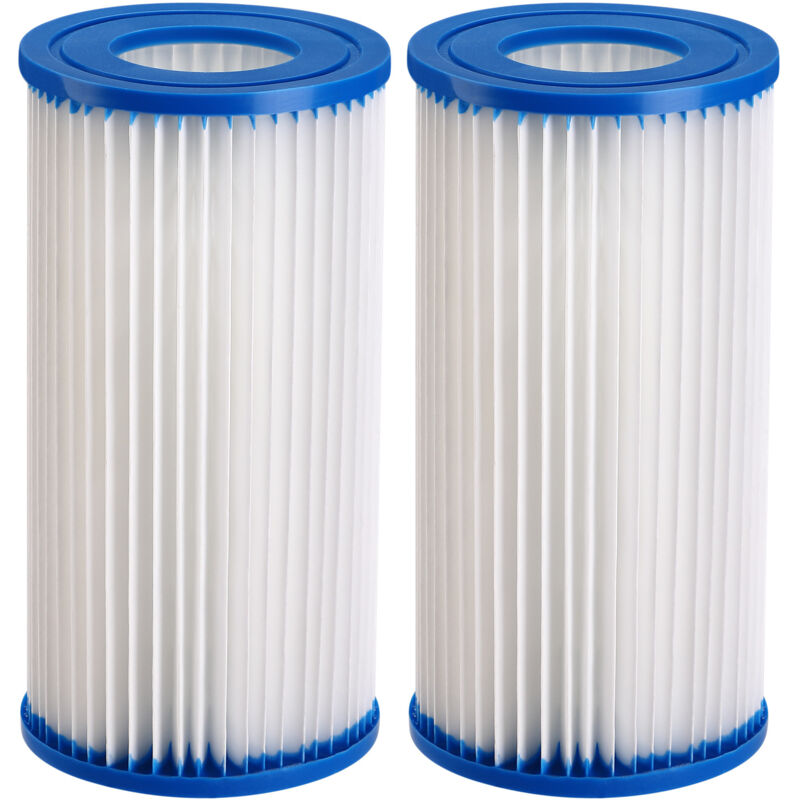 Monzana Cartuchos De Filtro De Agua Para Piscina Tipo A Tamaño Iii 205X105Mm Set 1-4 Hidromasaje Piscina Spa Lavable 205X105Mm Blau 2X (De)