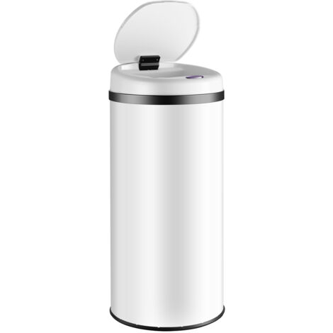 Monzana cestino automatico con sensore30L/40L/56L Pattumiera cucina automatica Display LED bianco - 40 Litri