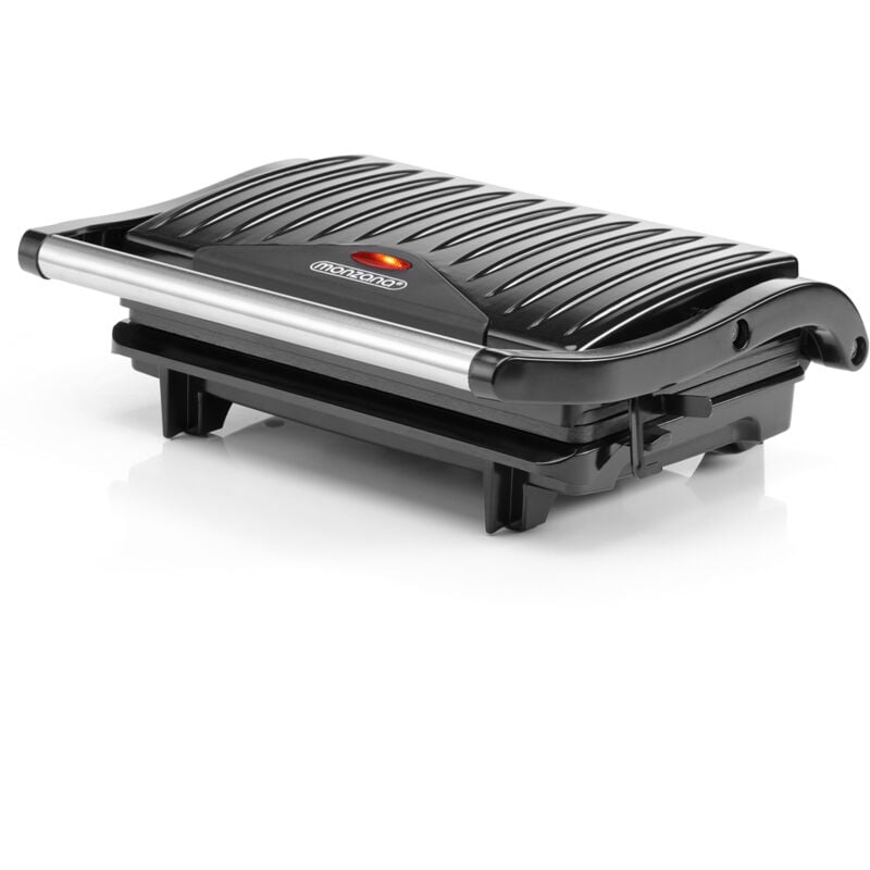 Monzana® Contact Health Grill 750W Non-Stick Coating BPA-Free Cool-Touch Handle Removable Drip Tray Toastie Panini Sandwich Maker