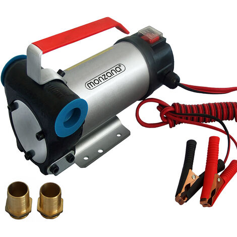 Monzana Diesel Pump 40L / Min 12V 160W Self-Priming Including Accessories - Suction Pump Heating Oil