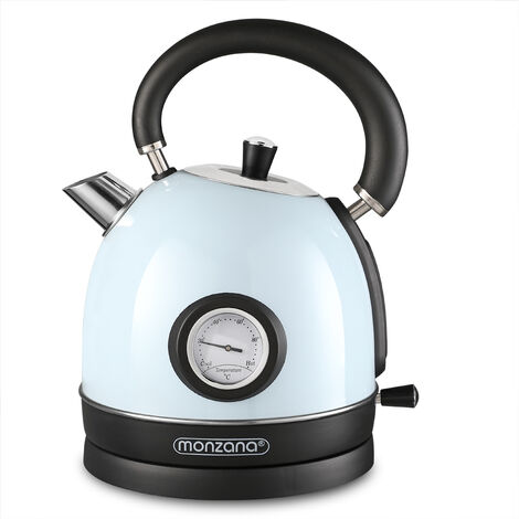 MONZANA® Dome Kettle 1.8 Litre Rapid Boil Cordless Electric 2200W Cream Blue  Blue