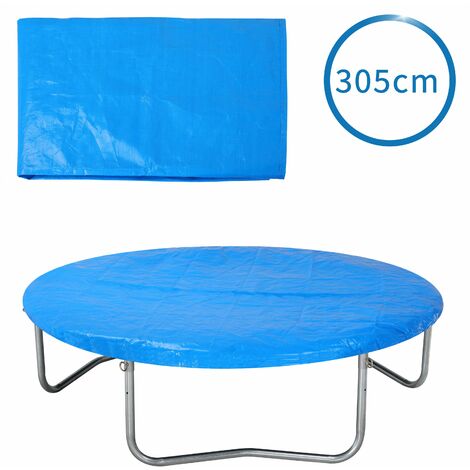 Monzana Funda protectora para cama elástica Azul protección trampolín redondo - diámetro a elegir 183cm - azul