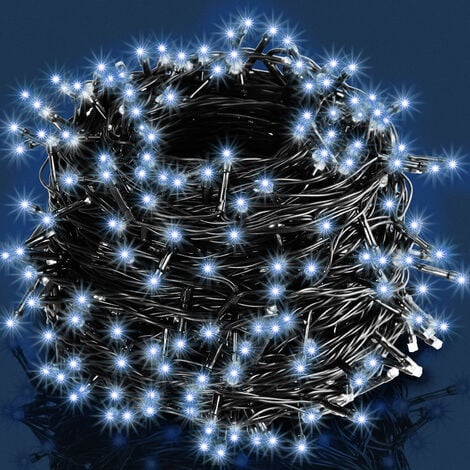 Monzana Guirlande lumineuse LED au choix illumination de Noël décoration extérieur intérieur éclairage de Fêtes 100 LEDs kaltweiß (de)