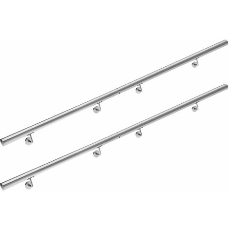 MONZANA Handlauf Edelstahl V2A Geländer Treppe Wandhandlauf Brüstung Griff 80-600cm 400cm