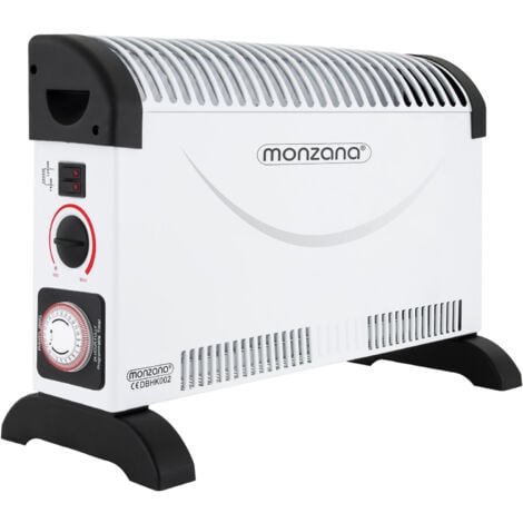 MONZANA Konvektor Elektroheizer 2000 W inkl. 24 Std. Timer 3 Heizstufen Thermostat elektro Heizkörper Heizer elektrische Heizung Elektroheizung