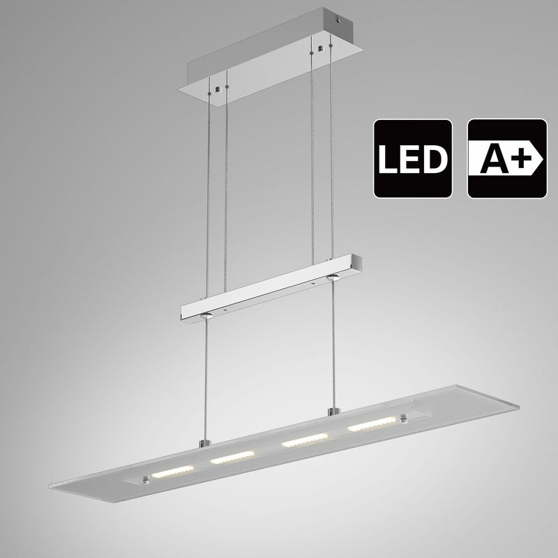 

Lámpara LED de techo colgante 1600lm 5W en 4 paneles para mesa comedor Blanco cálido 3000K IP20 altura ajustable - Monzana