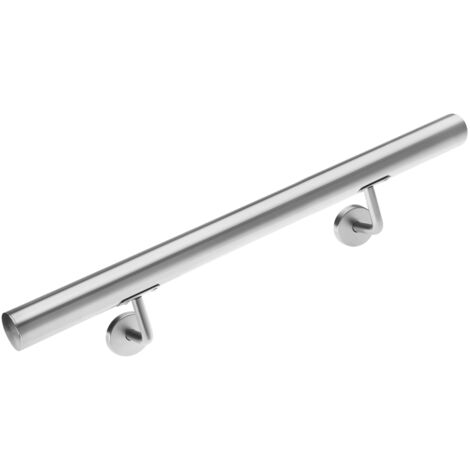 Monzana – Main courante en acier inoxydable V2A 50 cm – Système de fixation murale – Résistant à la rouille et aux intempéries – Pour intérieur et extérieur