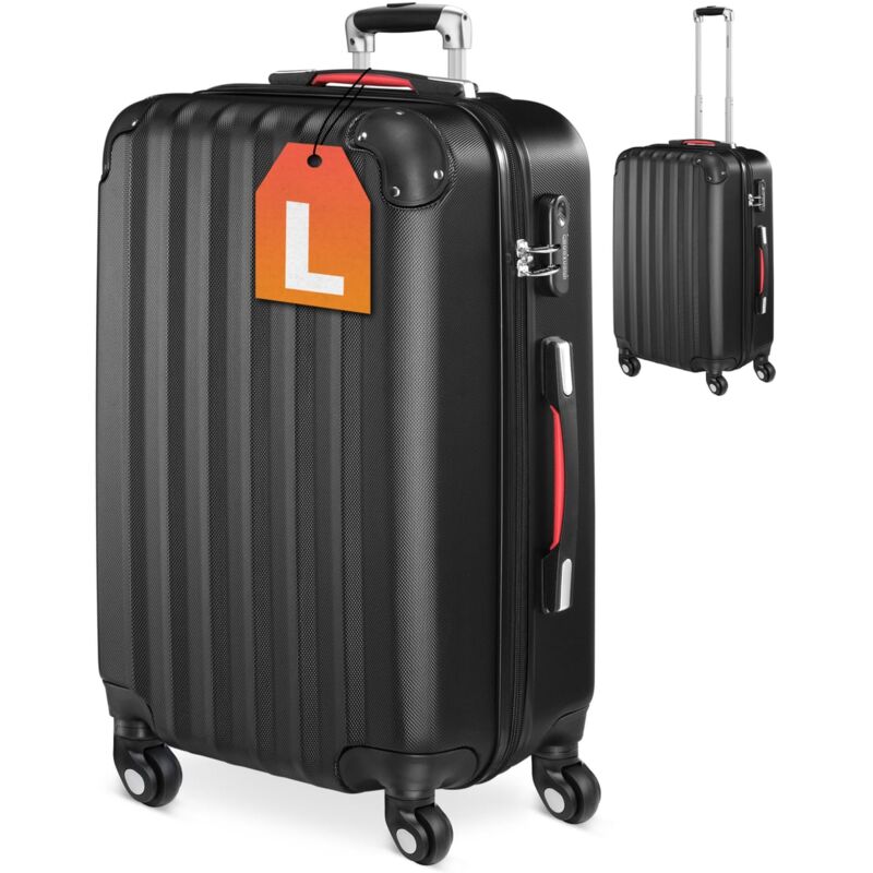 

Monzana Maleta rígida Baseline L color Negrol equipaje de viaje 62 L peso 2,8 Kg con ruedas 360° trolley 2 asas valija