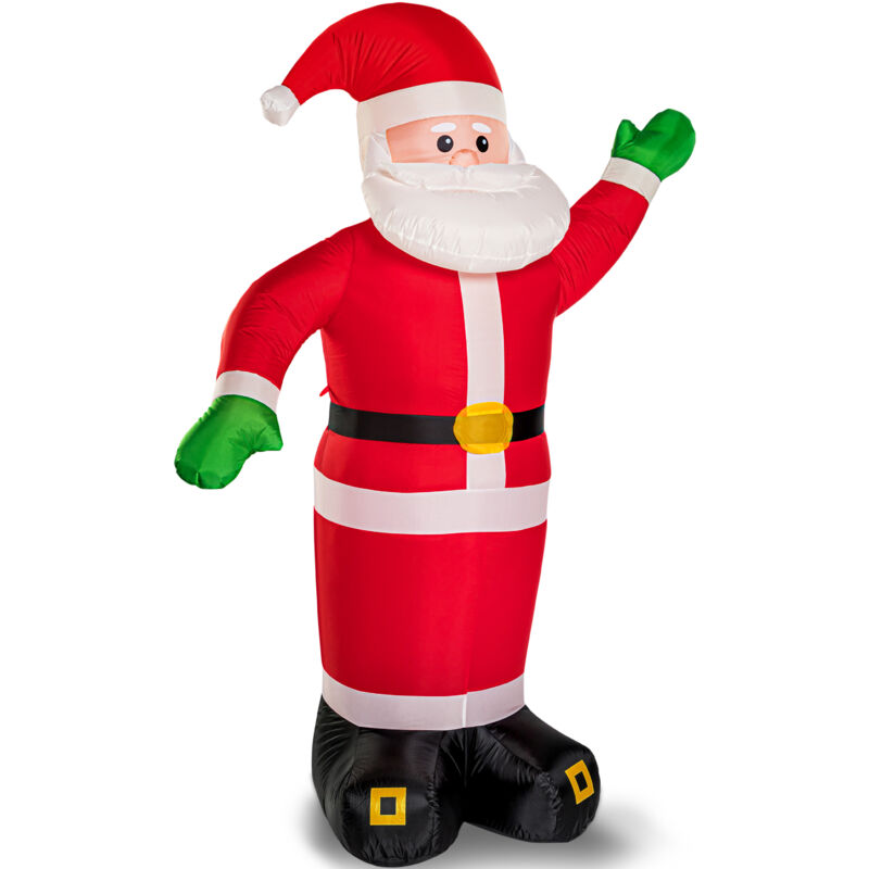 

Monzana Papá Noel inflable 2,5m con LEDs y bomba de inflado Muñeco hinchable de Navidad Decoración