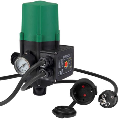 MONZANA® Pressostato per Pompa Acqua Interruttore Regolatore Pressione Indicatore di pressione  Cavo incluso