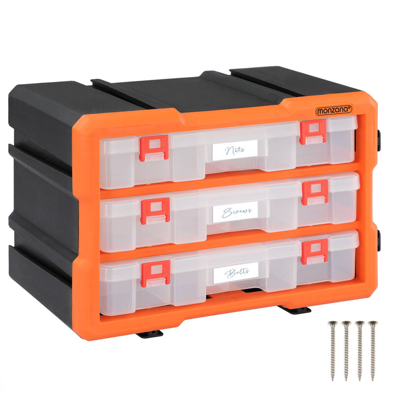 Monzana - Small Part Organiser Box Extendable Different Sizes Tool Compartment Pieces 36 Fächer (de)