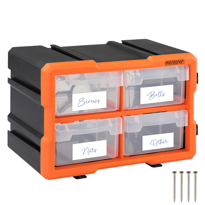 Monzana - Small Part Organiser Box Extendable Different Sizes Tool Compartment Pieces 8 Fächer groß (de)
