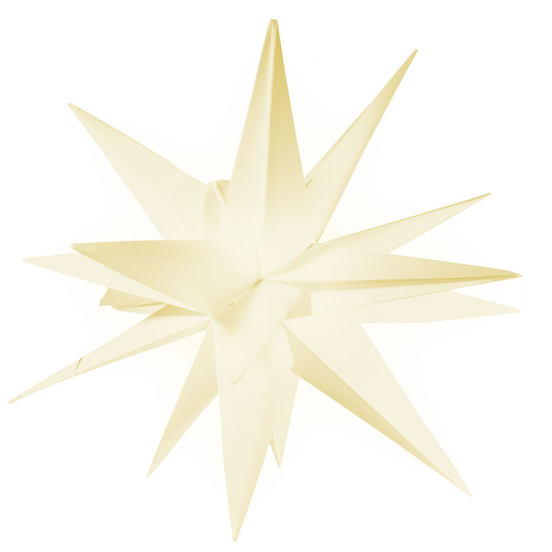Image of Stella di Natale 3D a led Ø57 Decorazione Avvento Luce Bianca Calda Timer IP44 Impermeabile Addobbi Natalizi Mercatini di Natale Lampada Sospesa