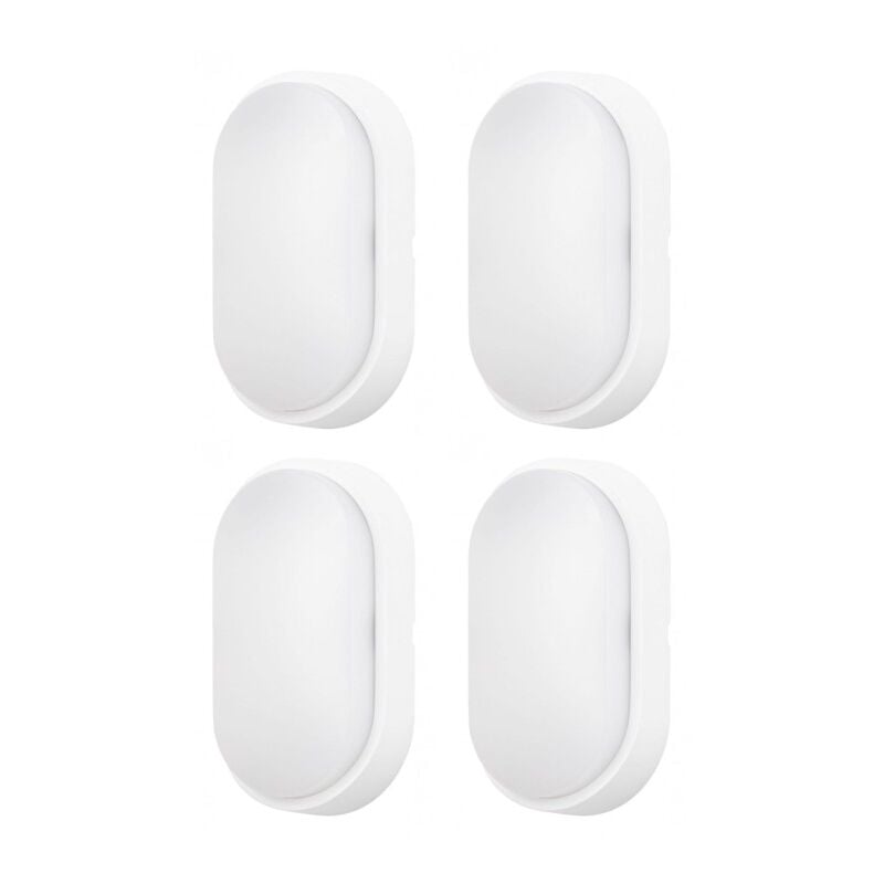 Image of Forlight - moo (4uds) Aplique de Pared Exterior led IP54 de Color Blanco con Temperatura Regulable 3000-4000-6000K. Color Blanco