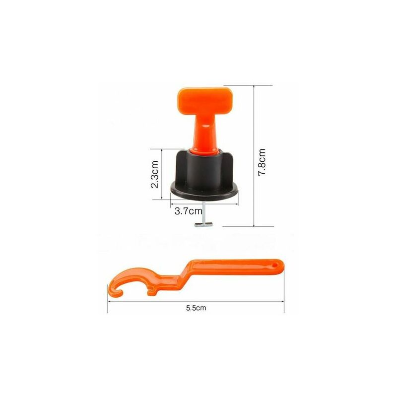 moon-100pcs T-Lock Pliers Tile Leveling Floor Wall Tile Floor Tile Tool