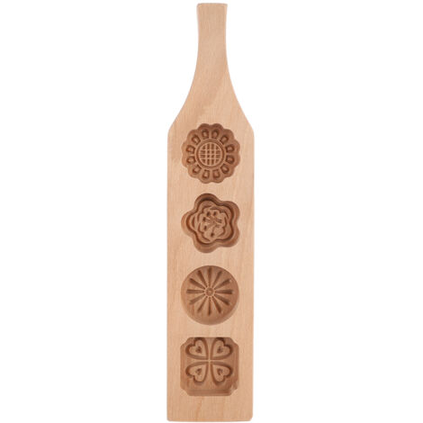 Moon Cake Mold Wood Pastry Mold Making Mung Bean Cake Ice Skin Baking Tools(2)