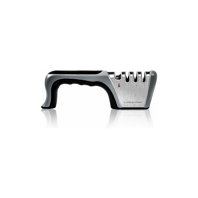 Moon-Knife Sharpener 4 in 1 Manual Sharpeners Knife Sharpener Stainless Steel Professional Kitchen Sharpener