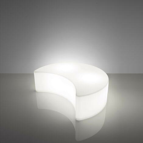 Moon  Pouf originale Slide in polietilene luminoso luna giardino esterno bar piscina made in Italy luce