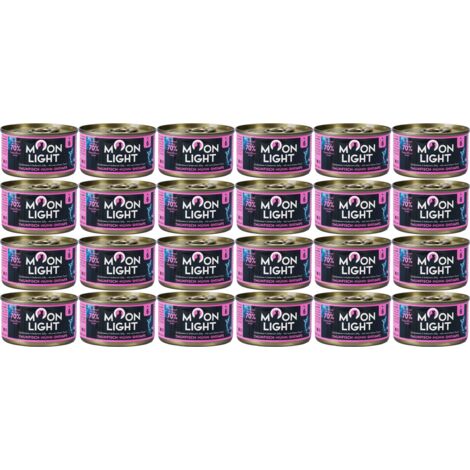 Moonlight Dinner Nr. 6 Thunfisch, Huhn, Garnelen in Gelee, 24 x 80 g für Katzen