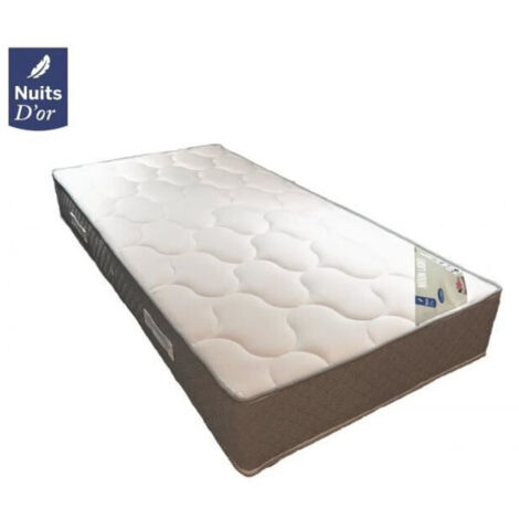 Moonlight Matelas 80x190 Densité 35 Kg/m3 - Hauteur 24 CM - Soutien Ferme