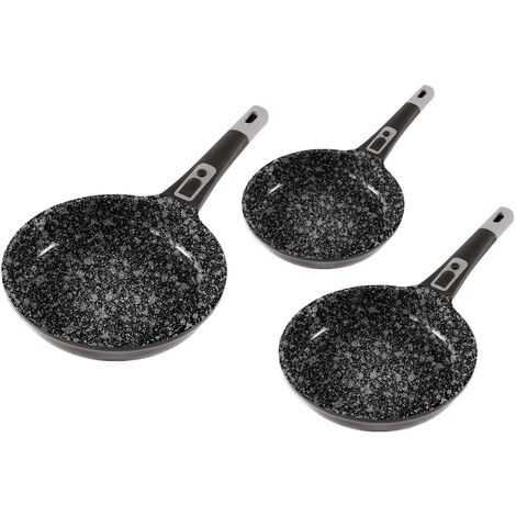 MOONSCAPE poêle à frire en fonte d'aluminium, plate, Ø 28 cm avec poignée à cliquer King