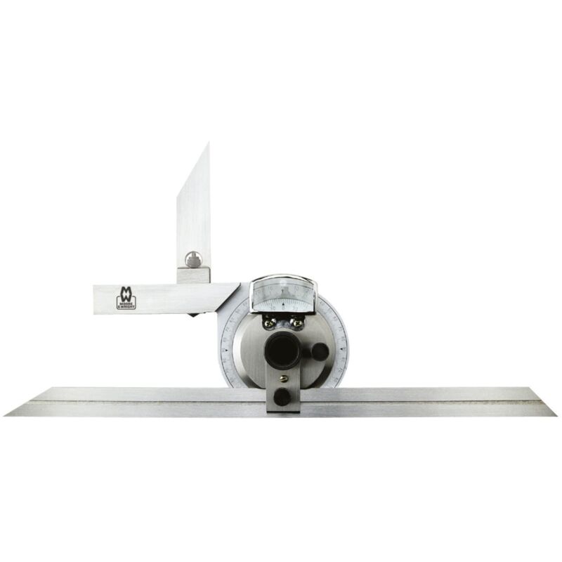 TBC - Moore & Wright MW500-01 Universal 360° Bevel Protractor with 150/300mm Blades MAW50001