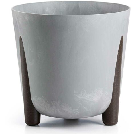 Moosblumentopf aus recyceltem grauem Beton