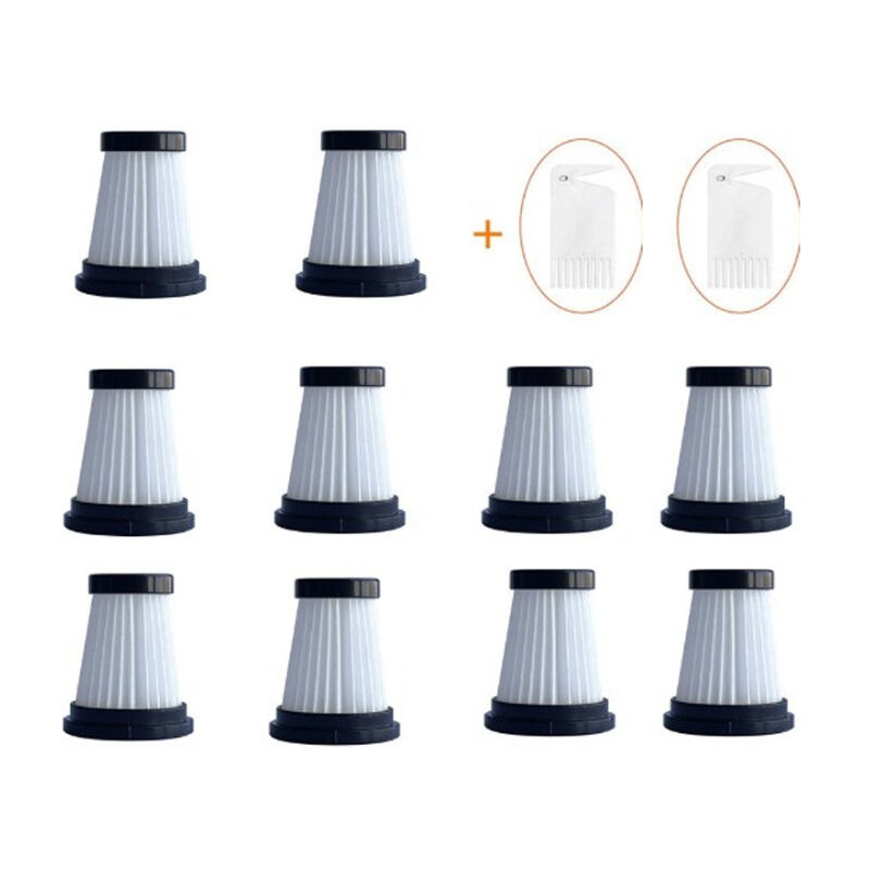 Moosoo K12 K12 Pro K13、Genius Invictus One 1.0 X7/2.0、Foxnovo 13KPA Ensemble de 10 filtres d'aspirateur sans fil HEPA de remplacement pour