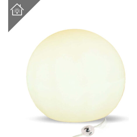 Moovere – Boule lumineuse décorative 80 cm – Câble avec lumière LED blanc chaud – Indice de protection IP20 – Pour ambiance intérieure