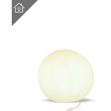 Moovere – Boule lumineuse décorative intérieure 50 cm – Câble avec lumière LED blanc chaud – Indice de protection IP20 – Lumens 600 pour ambiance chaleureuse