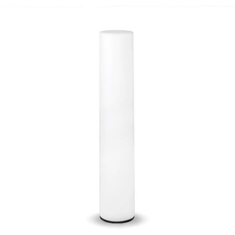 Lampadaire colonne lumineuse 100 MOOVERE lumière blanche froide par câble hauteur 100cm - Blanc