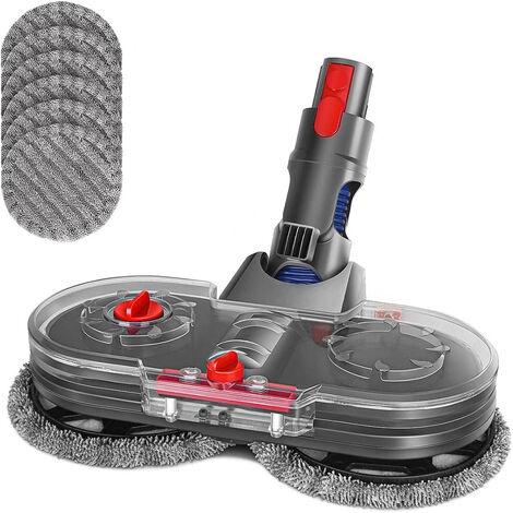 Mop Head for DYSON V15 V11 V10 V8 V7 Vacuum Cleaner, Electric Mop Attachment with Removable Tank and 6 Reusable Mop Pads