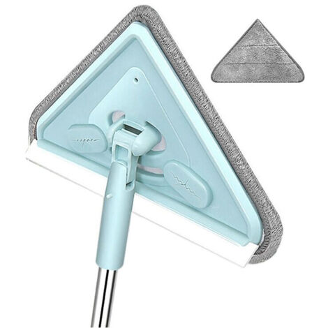 Mop triangolare pulizia manico lungo multifunzione soffitto muro finestra 1 pezzo