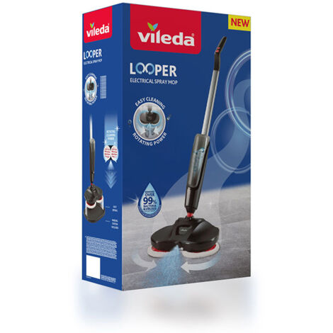 Mopa eléctrica de spray con batería de 35 min con almohadilla giratoria – Vileda Looper