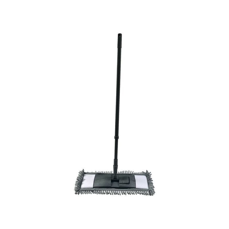 MSV - Balai mop manche extensible Microfibre 68x120cm Noir