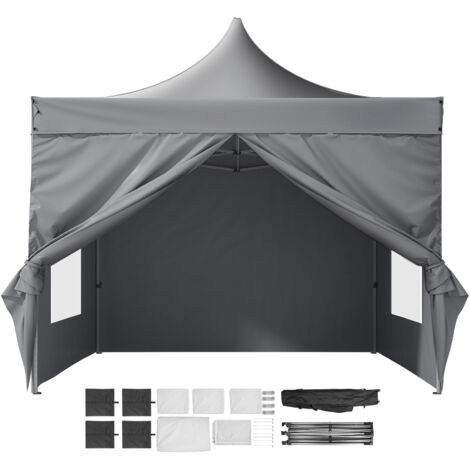 Mophorn 10x10 FT Pop-Up-Überdachung mit abnehmbaren Seitenwänden, UV-beständiges wasserdichtes Zelt für Veranstaltungen im Freien, Terrasse, Garten, Camping