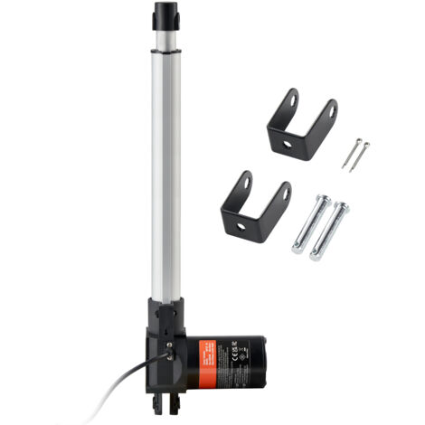 Mophorn 12 V, 12 Zoll Hochleistungs-Linearantrieb 1320 lbs/6000 N, 0,19"/s Linearbewegungsantrieb mit Montagehalterung und IP44-Schutz für elektrische Türen, Industriemaschinen, Schiffe, Fracht